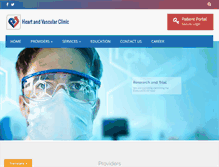 Tablet Screenshot of heartandvascularclinic.com